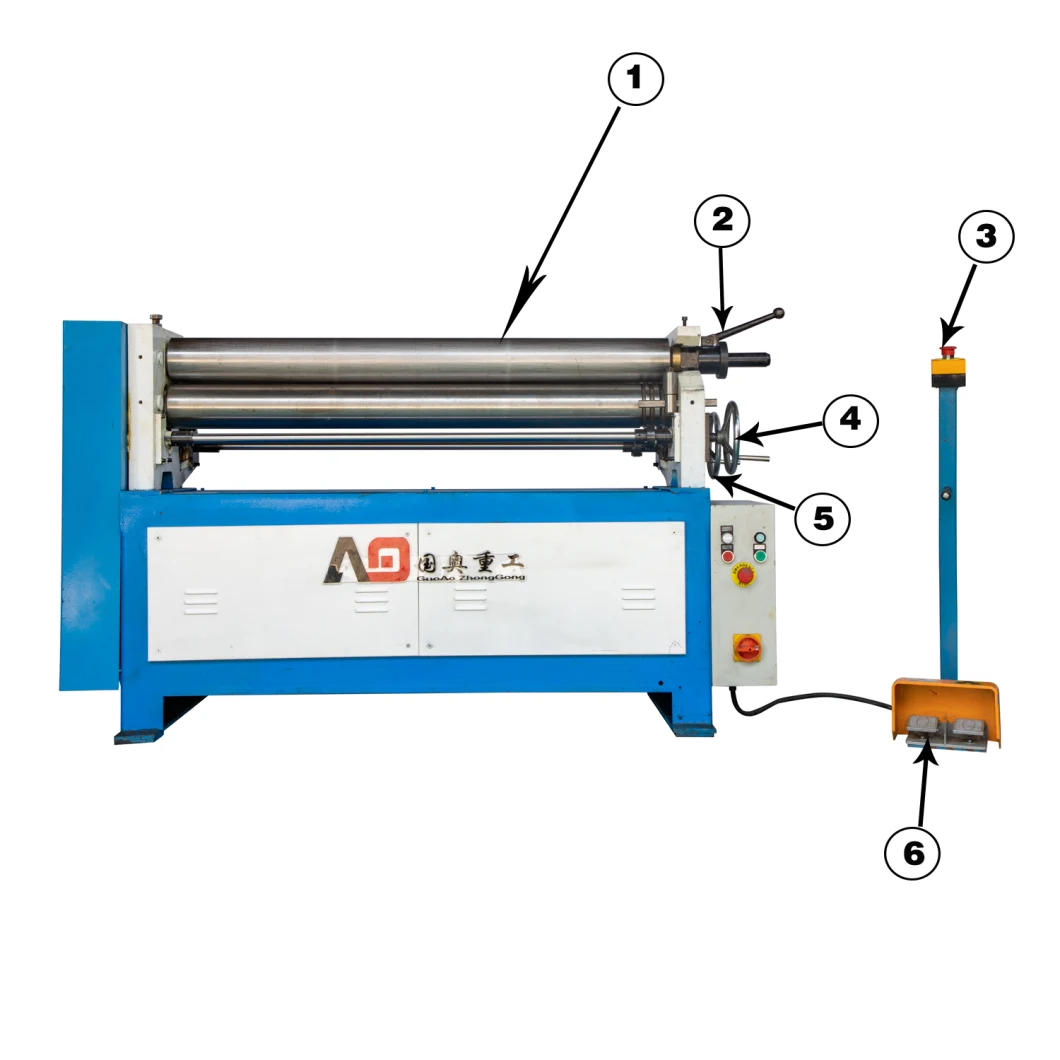 Metal Slip Roll Bending Machine Steel Plate Bending Rolling Machine